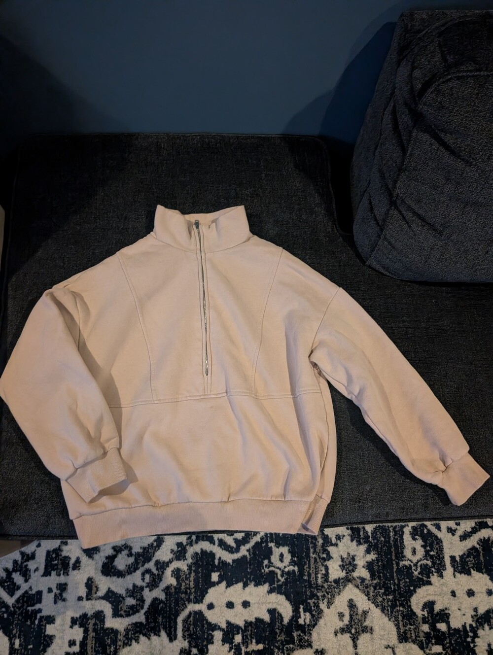 Women's Oversized Half Zip Sweatshirt